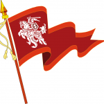 Lietuvos vėliava su Vyčiu