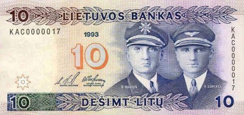 10 litų, 1993 laida