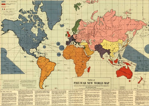 Maurice Gomberg žemėlapis, Naujoji pasaulio tvarka
