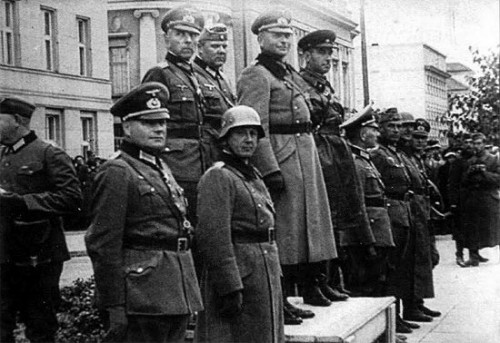 Bendras SSRS ir nacistinės Vokietijos paradas Breste, 1939 metai
